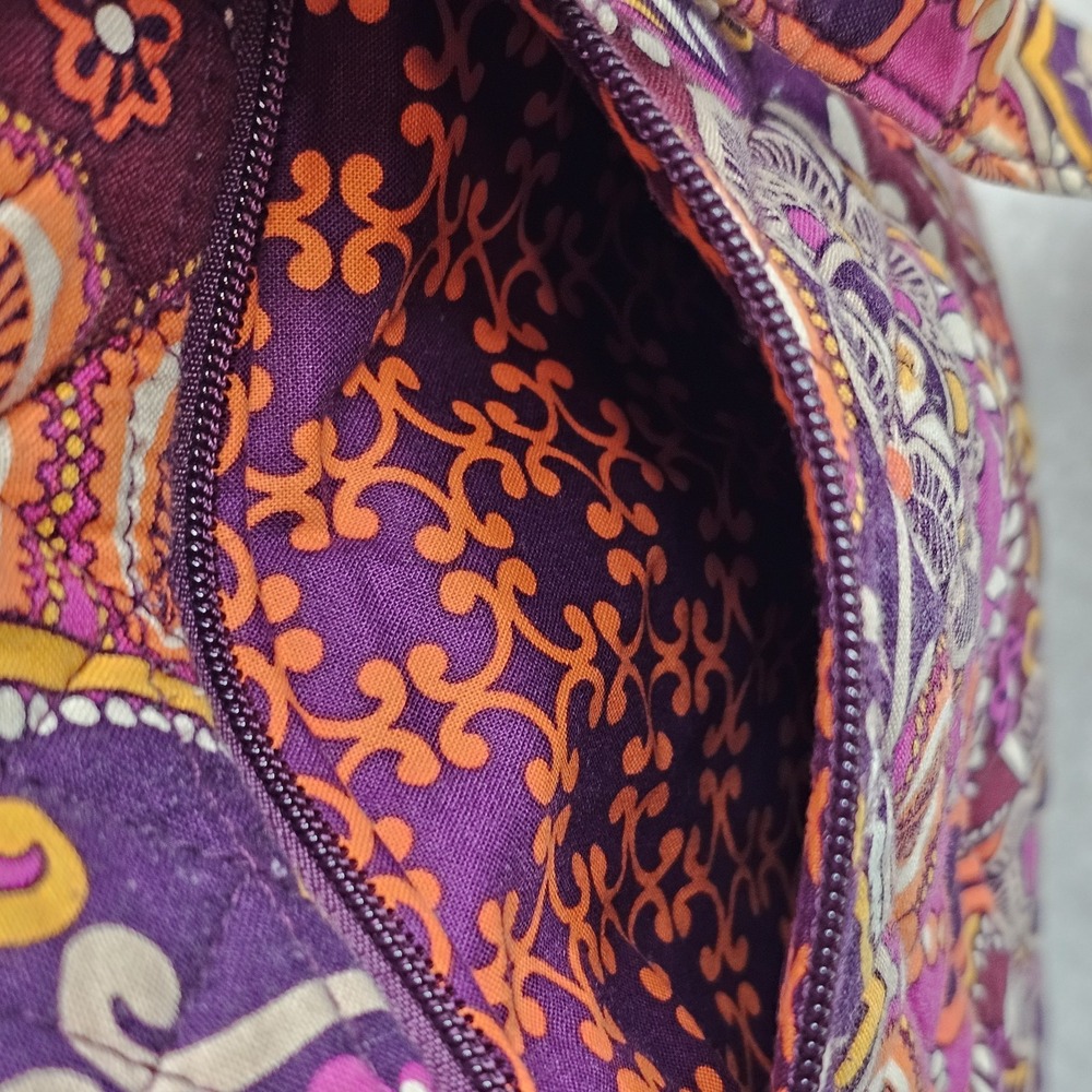 Vera Bradley retired Safari sunset triple zip hipster, Crossbody EUC - Picture 7 of 12